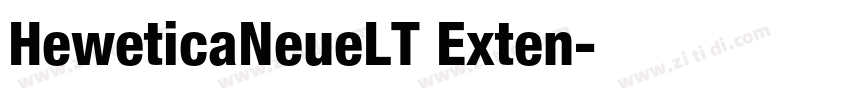 HeweticaNeueLT Exten字体转换